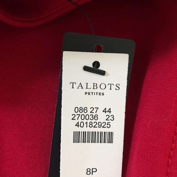 Talbots Red Knit Dress NWT - Picture 6 of 7